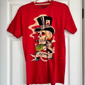 Ed Hardy Red Skull and Dice Tee 2014